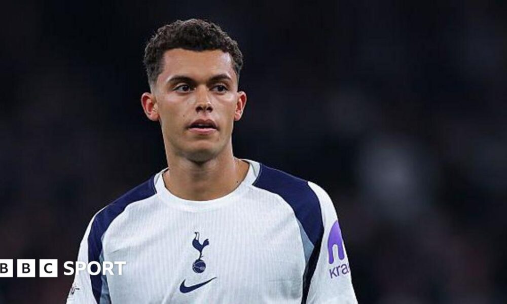 Brennan Johnson playing for Tottenham