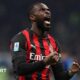 Fikayo Tomori celebrates during the Milan derby