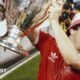 John Robertson lifts the European Cup