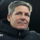 Crystal Palace boss Oliver Glasner reacts during his side's Conference League game with KuPS