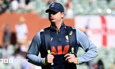Steve Smith walks off the Adelaide Oval
