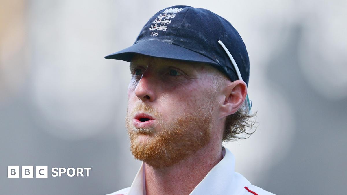 Ben Stokes blows out his cheeks