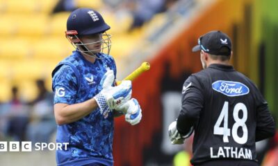 Harry Brook walks off in Wellington after being dismissed