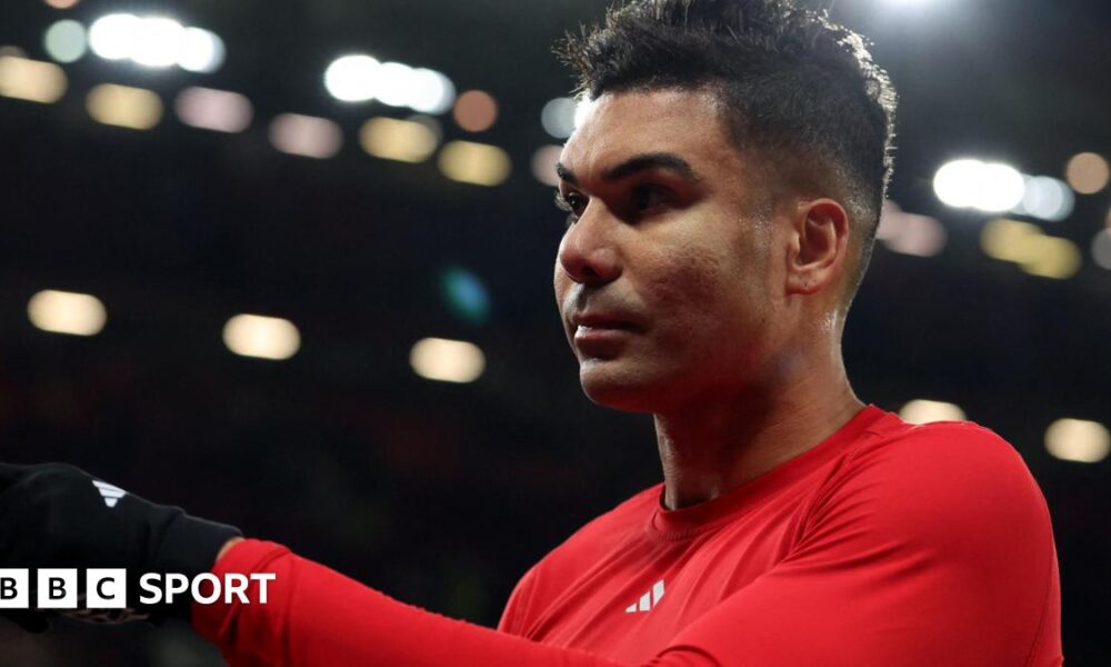 Casemiro under floodlights