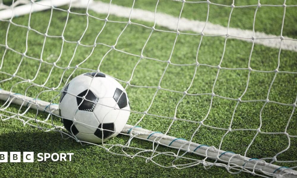 Generic image of a football in the back of a net
