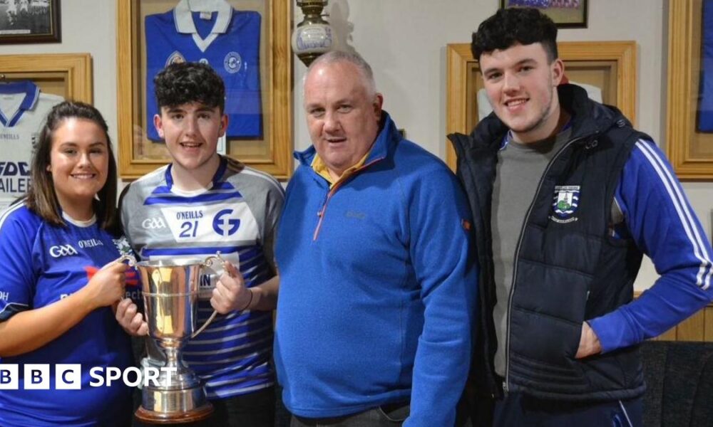 Danny Quinn with his children Amy, Dara and Conor