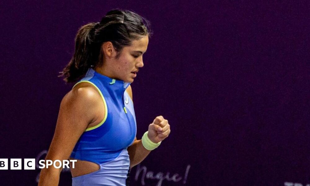 British tennis player Emma Raducanu