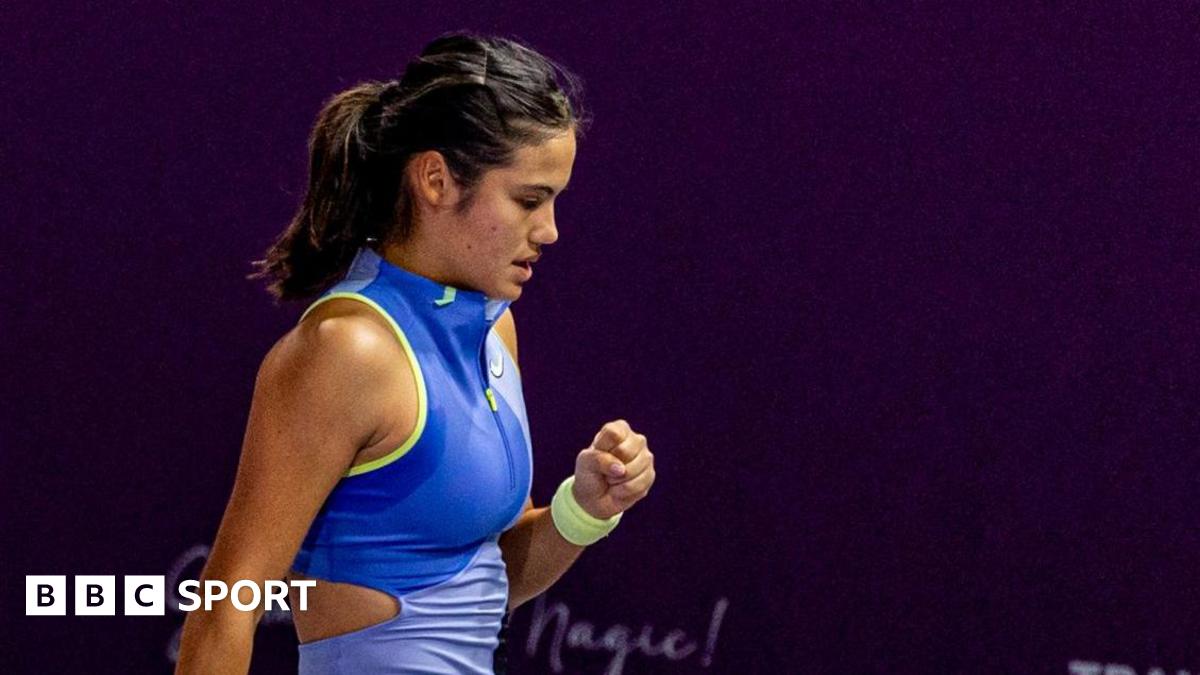 British tennis player Emma Raducanu