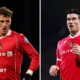 Wrexham duo Nathan Broadhead (left) and Kieffer Moore (right)