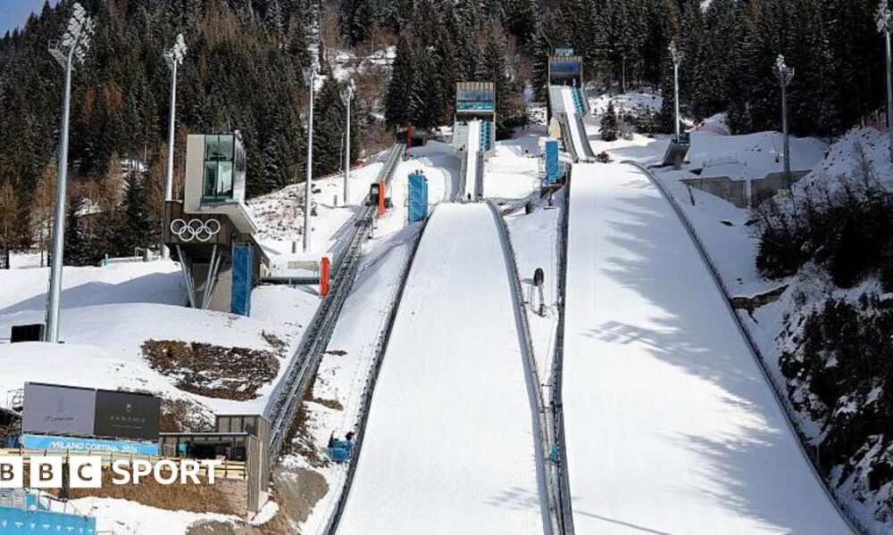 The Milan-Cortina Olympic ski jump