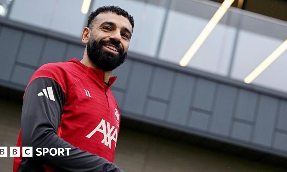 Mohamed Salah at Liverpool training