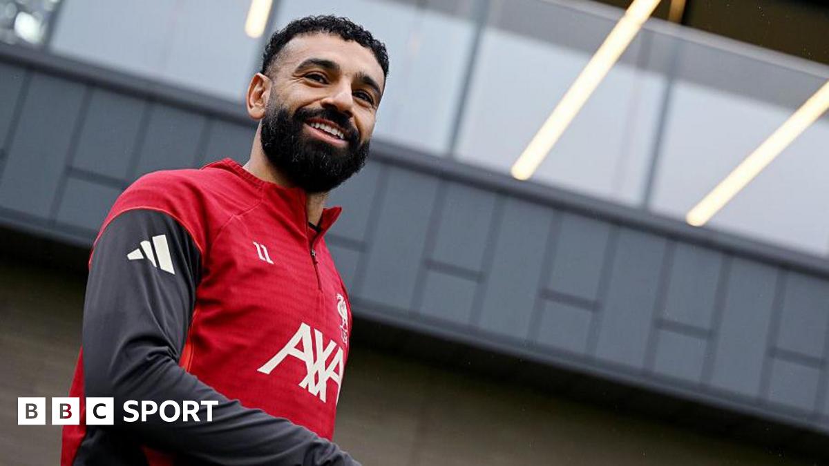 Mohamed Salah at Liverpool training