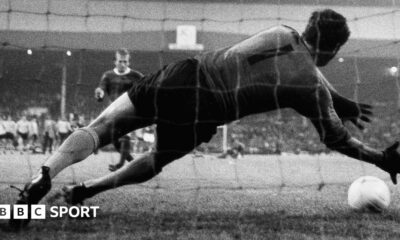 Collage of pictures from the Watney Cup 1970 - the matchday programme and action shots from the game
