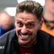 Jason Tindall celebrates after Newcastle United's win against Manchester United at St James' Park on 4 March, 2026