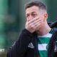 Callum McGregor looks dejected after the full-time whistle