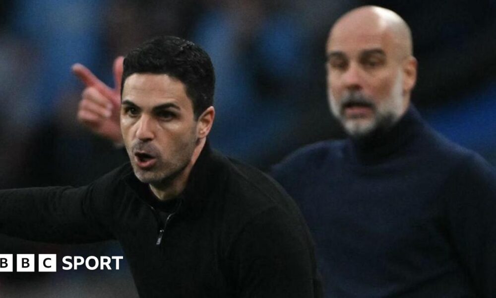 Pep Guardiola and Mikel Arteta