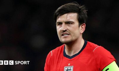 Harry Maguire in action for England