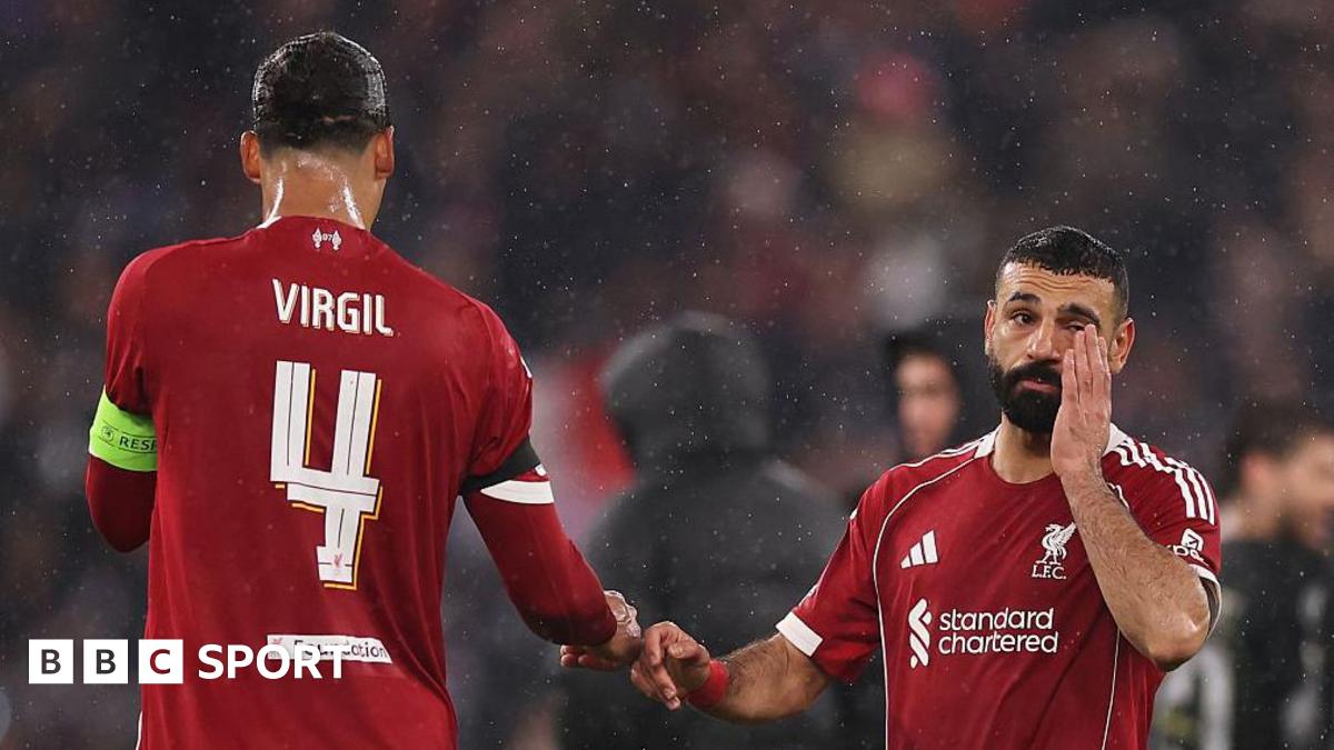 Virgil van Dijk and Mohamed Salah playing for Liverpool