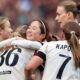 Liverpool celebrate victory over Charlton Athletic