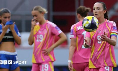 Scotland captain Caroline Weir playing against Israel