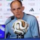 Thomas Tuchel at a news conference in Miami before England's third-place play-off with France