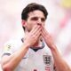Declan Rice celebrates scoring for England against France in their World Cup third-place play-off