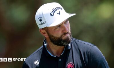 Golf Jon Rahm at a LIV Golf event
