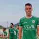 A smiling Roberto Bautista Agut in the CD Els Ibarsos green kit
