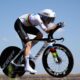 Marlen Reusser of Switzerland and Team Movistar competes during the Tour de France Femmes time trial stage from Gevrey-Chambertin to Dijon