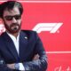 Mohammed Ben Sulayem in sunglasses against a F1 background