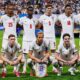 The England team lined-up before the World Cup semi-final against Argentina in July