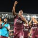 Hearts players celebrating