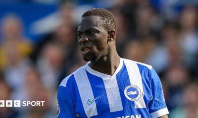 Yankuba Minteh pictured during a Brighton match
