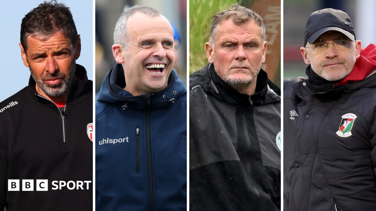 Tiernan Lynch, Rodney McAree, Jim Magilton and Mick McDermott