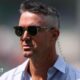 Kevin Pietersen looks on during a commentary spell